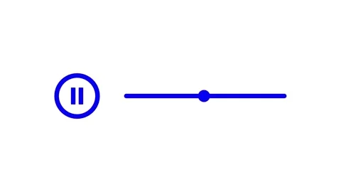 Minimal blue video player progress bar animation showing playback time movi.. Stock Footage 329145187