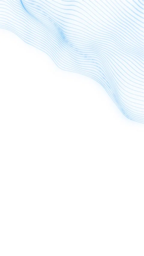 Minimal blue wave line soft contour curves, clean white copy space, and abstract Stock Footage 340572583