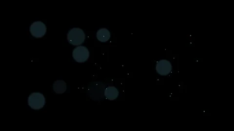 Minimal bokeh effect with black background Stock Footage 244251445