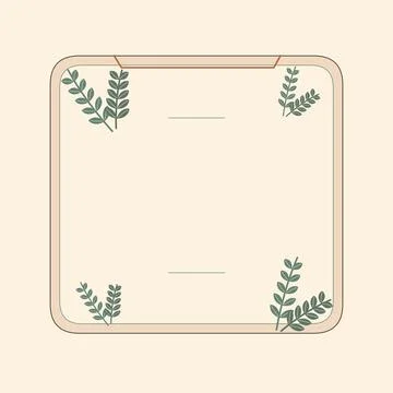 Minimal botanical arch with eucalyptus branches. Editable ornamental frame wi Stock Illustration