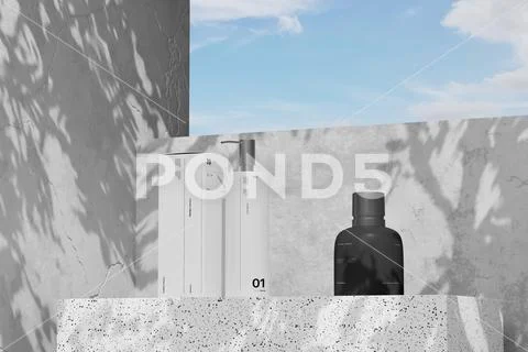 Minimal Bottle Packaging Mockup PSD Template