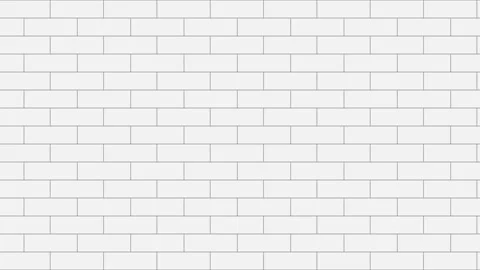 Minimal brick wall outline seamless loop animation with grey line. Stock Footage 331474178
