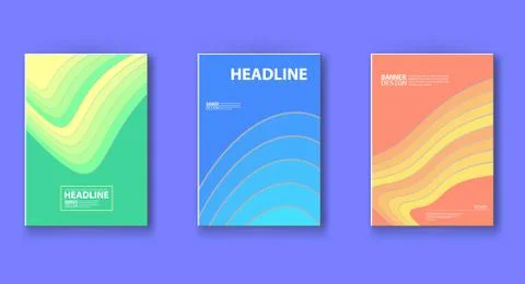 Minimal brochure design with strip elements. Stockillustratie