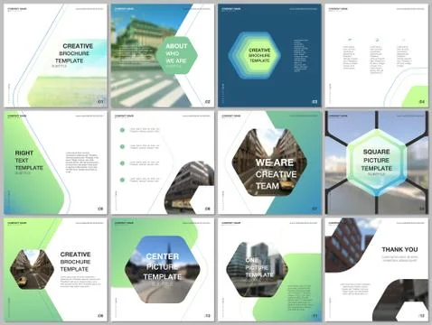 Minimal brochure templates with hexagonal design background, hexagon style Illustrazione stock