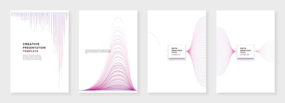 Minimal brochure templates. Infographic elements on white background. Technology イラスト素材