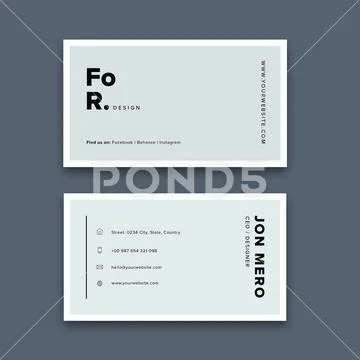 Minimal Business Card PSDMinimal Busidness CMinimal Business Card PSDard PSD-Vorlage