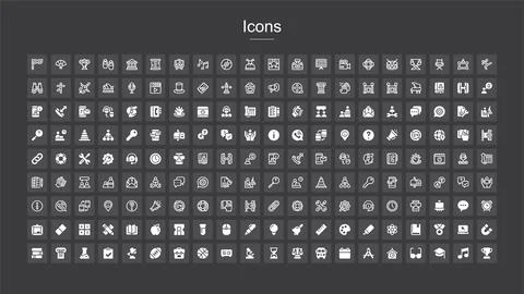 Minimal Business Icon Pack for Presentation Infographic and Web Design Stock Illustration