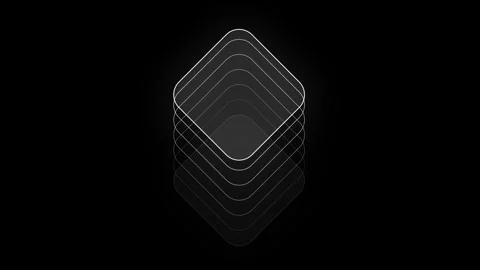Minimal Business Square Concept Logo Animation Stock Footage 337405086