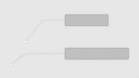 Minimal callout labels with pointer lines, two blank boxes Видео 329678313