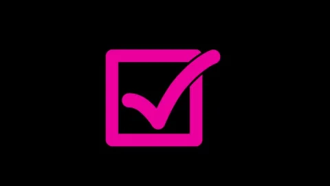 Minimal Check Mark Line Animation, Anima... | Stock Video | Pond5