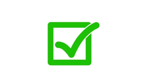 Minimal Check Mark Line Animation, Anima... | Stock Video | Pond5