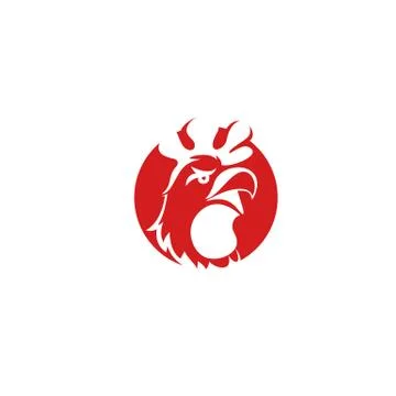 Minimal chicken logo Vector illustration. Stock Illustration