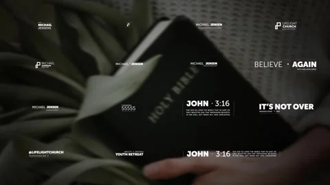 Minimal Church Titles Vol 5 Stockmateriaal After Effects