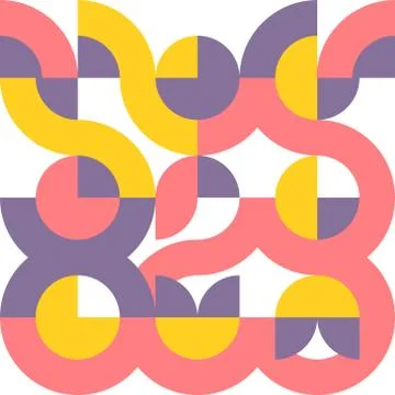 Minimal circle abstract background design. Vector illustration. Stock Illustration