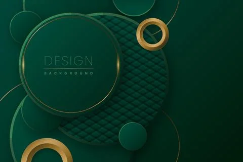 Minimal Circle Composition Design Art Stock Illustration