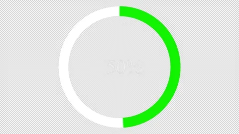 Minimal Circular Loading Animation | Clean UI Progress Indicator | Seamless Loop Stock Footage 322149120