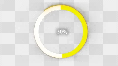 Minimal Circular Loading Animation | Clean UI Progress Indicator | Seamless Loop Stock Footage 322149456