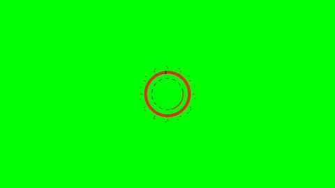 Minimal circular loading animation icon set against a vibrant green backgroun Stock Footage 341823871