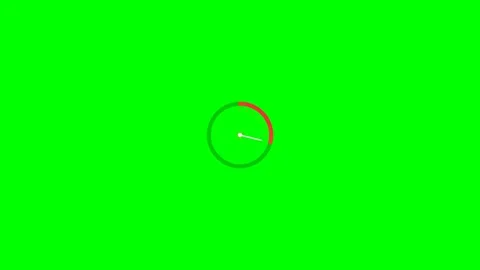 Minimal circular progress loading indicator on a vibrant green background Stock Footage 341824558