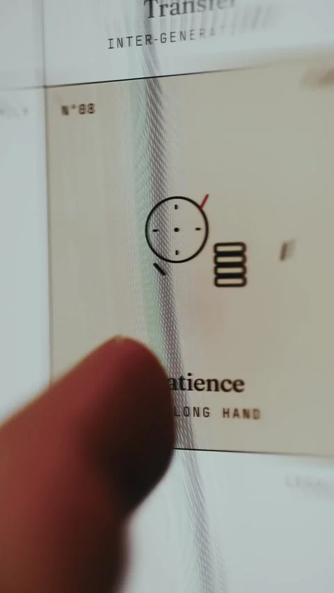 Minimal clock icon illustrating the concept of patience Stock Footage 335896211