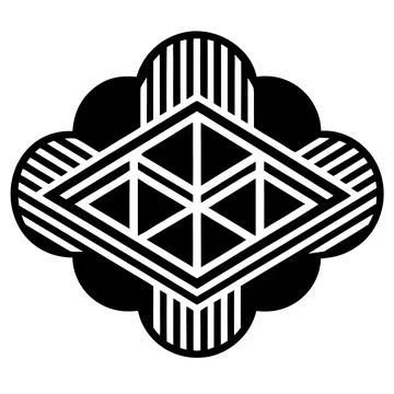 Minimal Cloud Technology and Data Computing Abstract Icon 스톡 일러스트