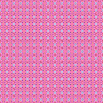 Minimal coastal tree pattern single-line repeat pattern in soft pink, magenta fl Illustration