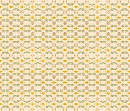 Minimal coastal tree pattern texture in parchment, khaki, sage, olive green, amb Stock Illustration