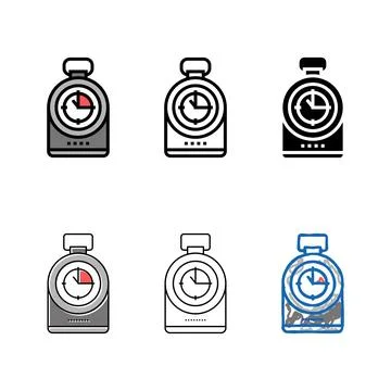 Minimal compass tool color icon vector 스톡 일러스트