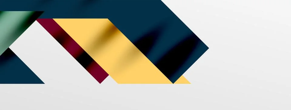 Minimal composition abstract lines and triangles background. Vector Illustration 库存插图
