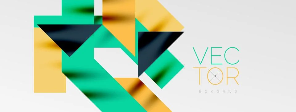 Minimal composition abstract lines and triangles background. Vector Illustration Illustrazione stock