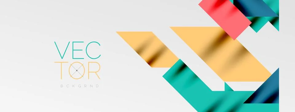 Minimal composition abstract lines and triangles background. Vector Illustration Illustrazione stock