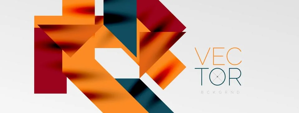 Minimal composition abstract lines and triangles background. Vector Illustration 스톡 일러스트