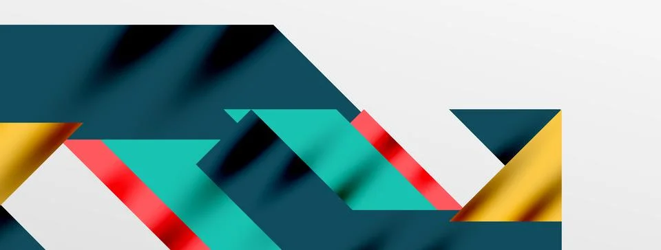 Minimal composition abstract lines and triangles background. Vector Illustration Illustrazione stock