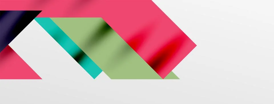 Minimal composition abstract lines and triangles background. Vector Illustration Stock Illustration