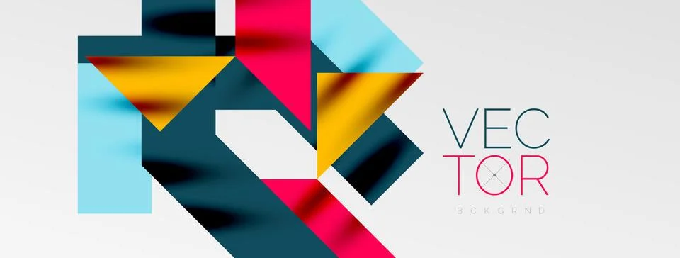 Minimal composition abstract lines and triangles background. Vector Illustration Stock Illustration