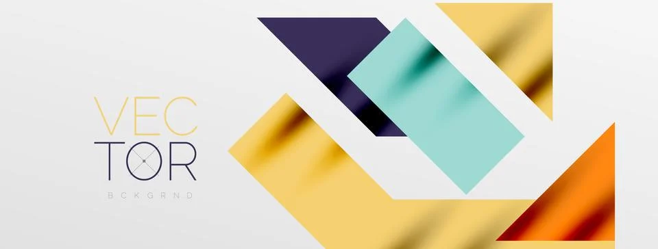 Minimal composition abstract lines and triangles background. Vector Illustration Stock Illustration