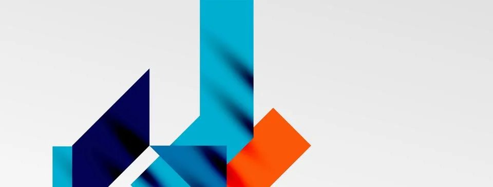 Minimal composition abstract lines and triangles background. Vector Illustration イラスト素材