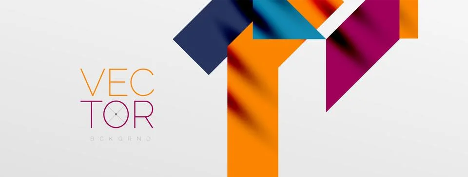 Minimal composition abstract lines and triangles background. Vector Illustration 스톡 일러스트