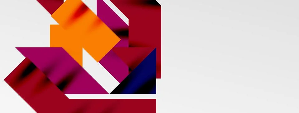 Minimal composition abstract lines and triangles background. Vector Illustration 库存插图
