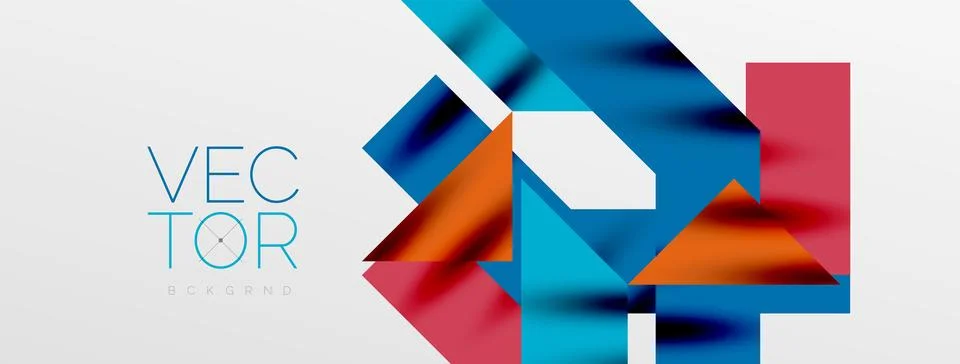 Minimal composition abstract lines and triangles background. Vector Illustration Stock Illustration