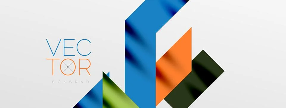 Minimal composition abstract lines and triangles background. Vector Illustration Stock Illustration
