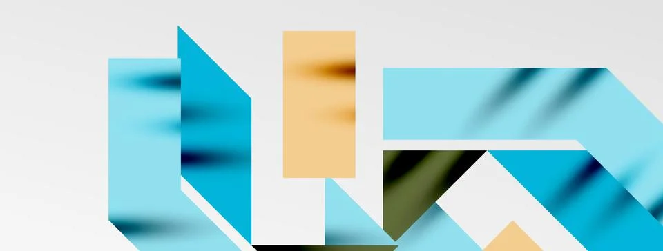 Minimal composition abstract lines and triangles background. Vector Illustration 库存插图