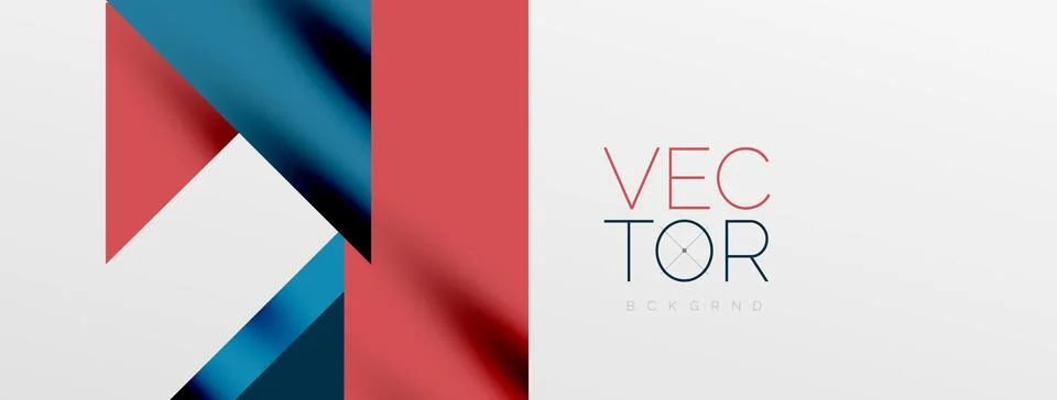 Minimal composition abstract lines and triangles background. Vector Illustration Stock Illustration