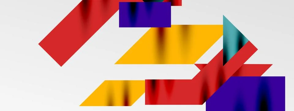 Minimal composition abstract lines and triangles background. Vector Illustration Stockillustratie