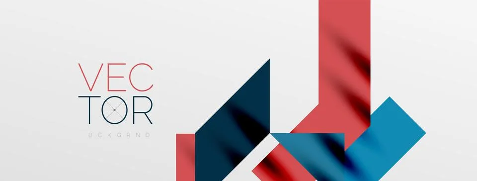 Minimal composition abstract lines and triangles background. Vector Illustration Stock Illustration