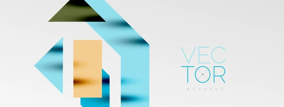 Minimal composition abstract lines and triangles background. Vector Illustration Stock Illustration