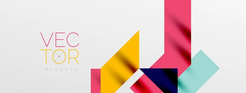 Minimal composition abstract lines and triangles background. Vector Illustration Stock Illustration