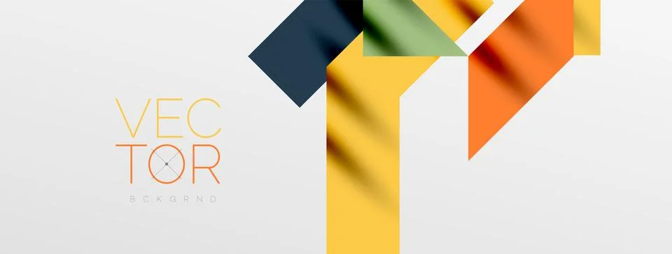Minimal composition abstract lines and triangles background. Vector Illustration Stock Illustration