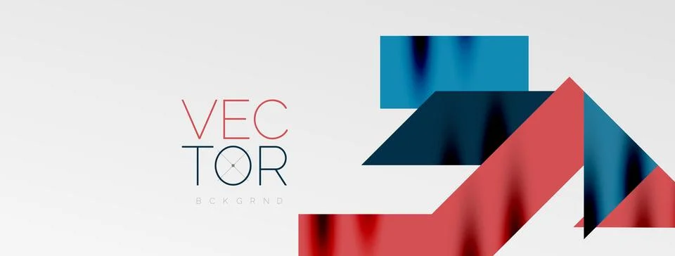 Minimal composition abstract lines and triangles background. Vector Illustration Stock Illustration