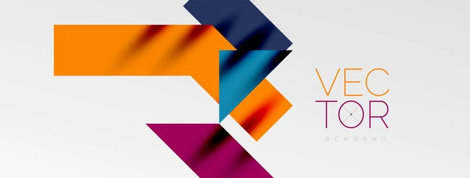 Minimal composition abstract lines and triangles background. Vector Illustration Stock Illustration